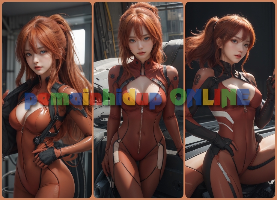Download AI Photo Asuka Langley | pemainhidup ONLINE AI Wallpaper Update!