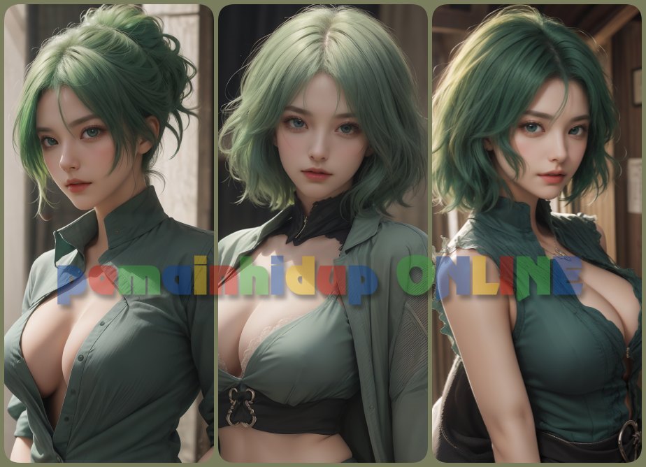 AI Green Hair Girl Wallpapers | Download AI Wallpaper |  Wallpaper Pack Update